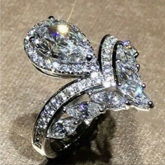 NEW Unique 925 Sterling silver Diamond 💎 Ring - Picture 6 of 10